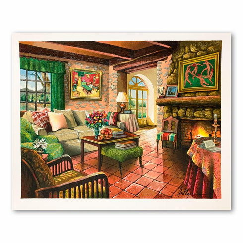 Anatoly Metlan Limited Edition 22 x 16.5 serigraph:"Homage to Matisse"