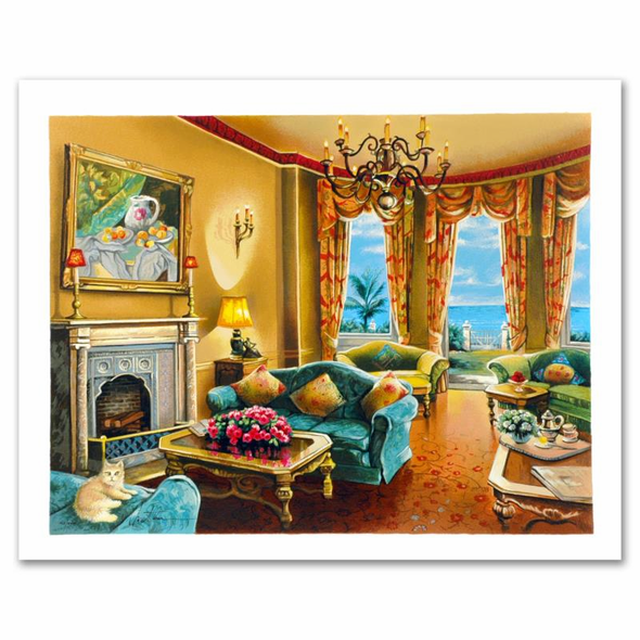 Anatoly Metlan Limited Edition 22 x 17 serigraph:"Sunny Day in Florida"