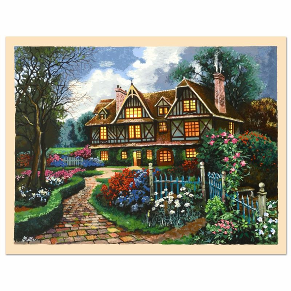 Anatoly Metlan Limited Edition 24 x 18 serigraph:"Country Cottage"
