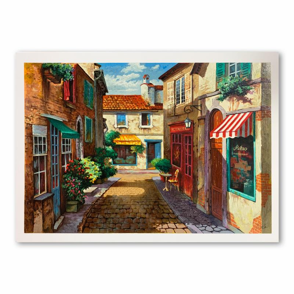Anatoly Metlan Limited Edition 34 x 22 serigraph:"Down the Street"