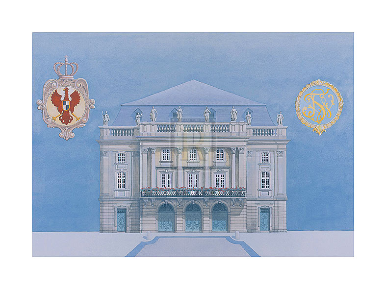 Andras Kaldor Hand Numbered Limited Edition Print on Paper :"Bayreuth"
