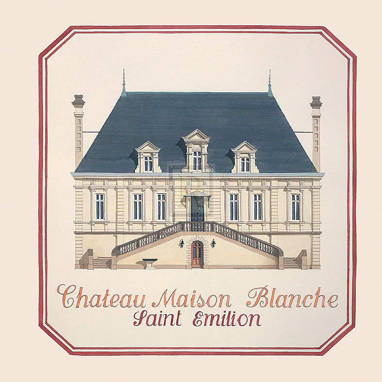 Andras Kaldor Hand Numbered Limited Edition Print on Paper :"Chateau Maison Blanche"