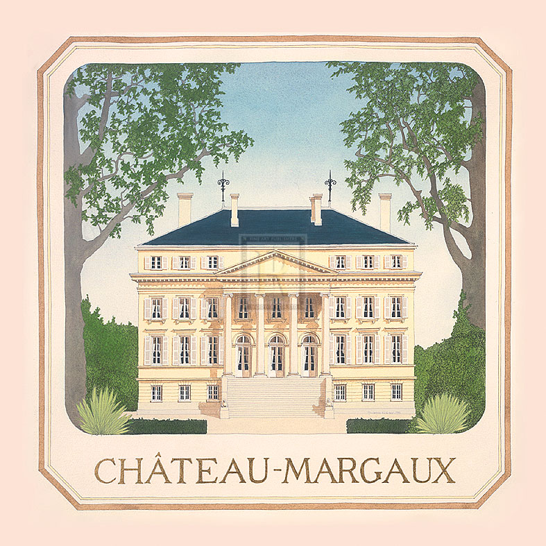 Andras Kaldor Hand Numbered Limited Edition Print on Paper :"Chateau Margaux"