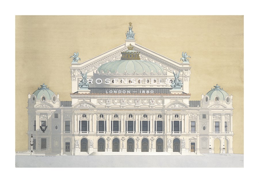 Andras Kaldor Hand Numbered Limited Edition Print on Paper :"Opera de Paris Garnier"