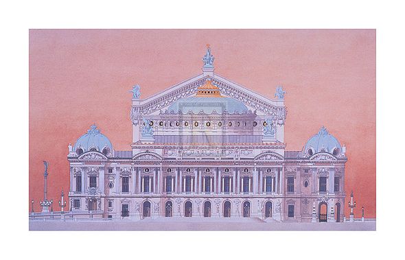Andras Kaldor Hand Numbered Limited Edition Print on Paper :"Opera Paris Garnier"