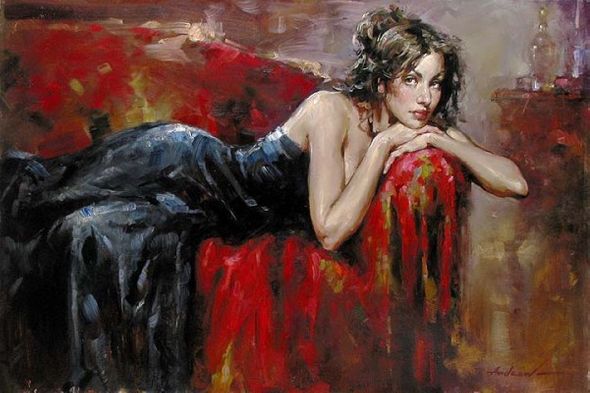 Andrew (Andrew Atroshenko) Handsigned and Numbered Giclee on Pallet KnifeTextured Canvas Giclee:"Beyond"