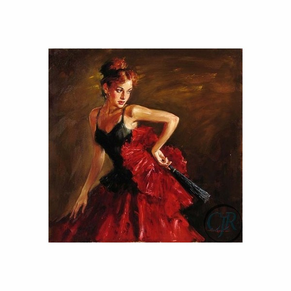 Andrew Atroshenko Hand Embellished Giclee on Canvas; Hand Signed and Numbered: "Enchantress"