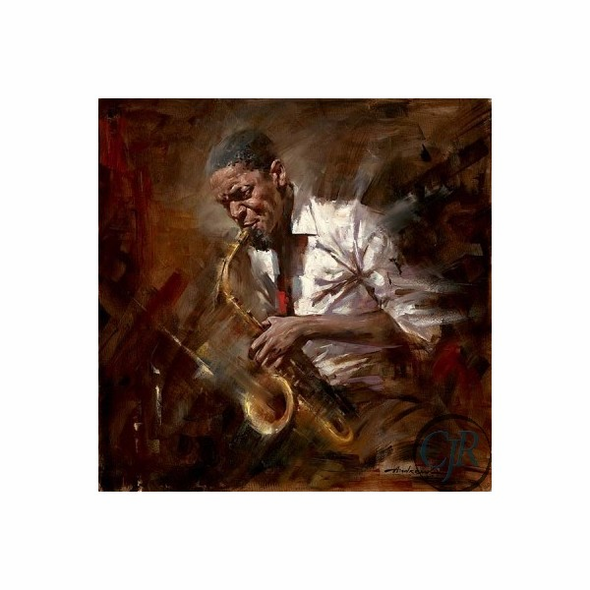Andrew Atroshenko Hand Embellished Giclee on Canvas; Hand Signed and Numbered: "Flyin"