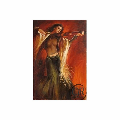 Andrew Atroshenko Hand Embellished Giclee on Canvas; Hand Signed and Numbered: "Lost in Music" Andrew Atroshenko Hand Embellished Giclee on Canvas; Hand Signed and Numbered: "Lost in Music"