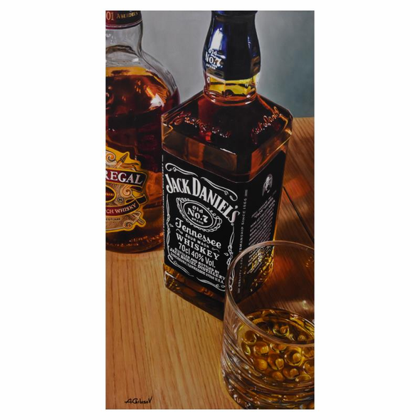 Andrey Chibisov Limited Edition 19.5 x 35 giclee:"Jack Daniels"