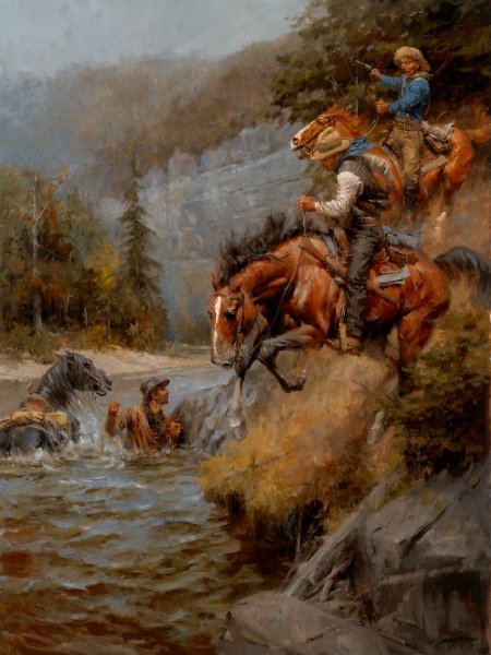 ANDY THOMAS 18X24 Secondary Market Art: "HUNTED G"