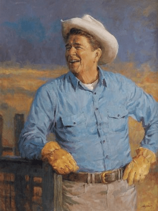 Andy Thomas Handsigned and Numbered Limited Edition Giclee: "Reagan"