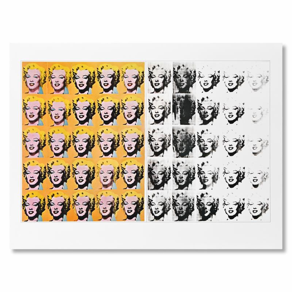 Andy Warhol Limited Edition 28.5 x 21.5 poster:"Marilyn Monroe"