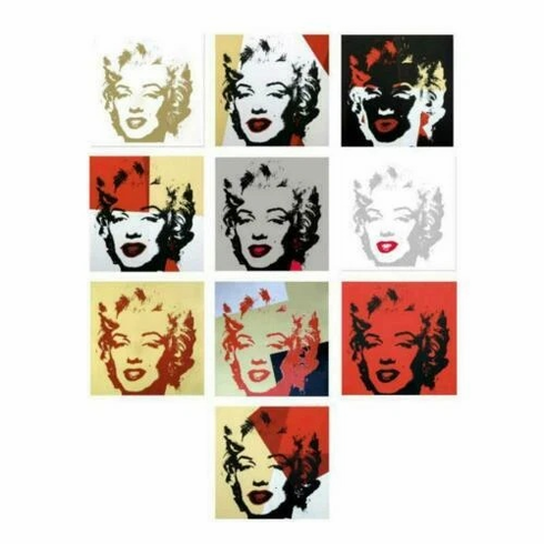 Andy Warhol Sunday B Morning Serigraph Prints (10): "GOLDEN MARILYN" Andy Warhol Sunday B Morning Serigraph Prints (10): "GOLDEN MARILYN"