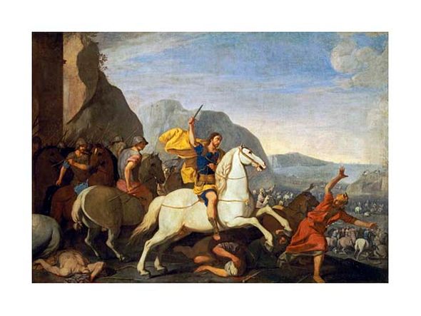 Aniello Falcone Fine Art Open Edition Gicl&eacute;e:"Saint James at the Battle of Clavijo"