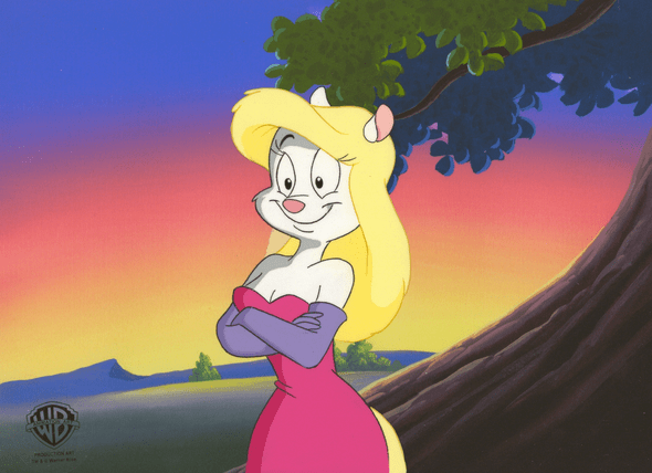 Animaniacs Original Production Cel with Matching Drawing: "Minerva"