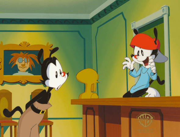Animaniacs Original Production Cel: "Yakko and Wakko"
