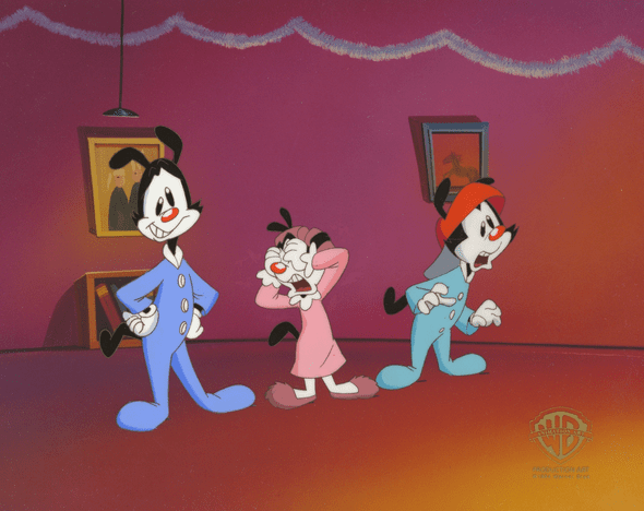 Animaniacs Original Production Cel: "Yakko, Wakko and Dot"