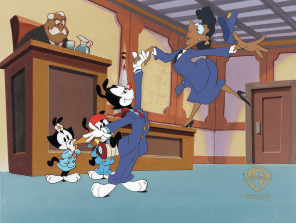 Animaniacs Original Production Cel: "Yakko, Wakko and Dot"