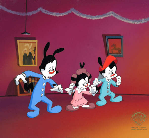 Animaniacs Original Production Cel: "Yakko, Wakko and Dot"