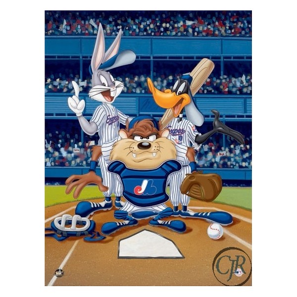 Animation Art Giclee on Paper:"At the Plate - Expos"