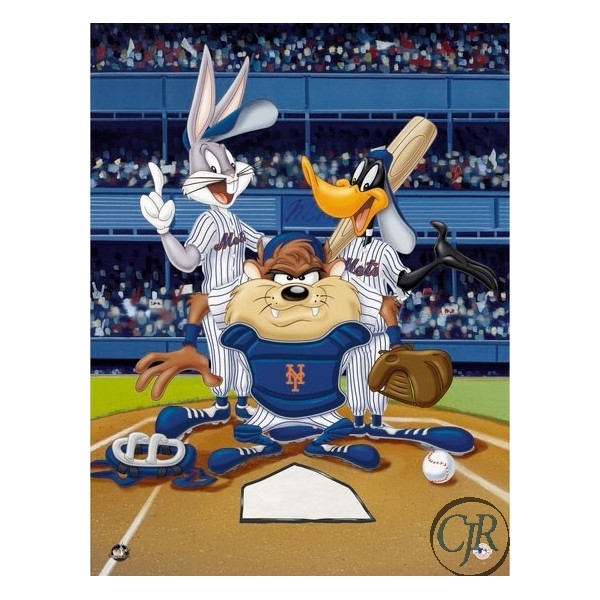 Animation Art Giclee on Paper:"At the Plate - Mets"