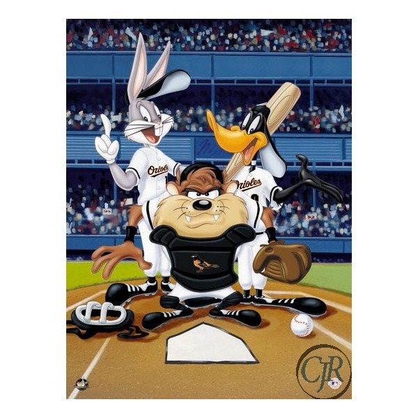 Animation Art Giclee on Paper:"At the Plate - Orioles"