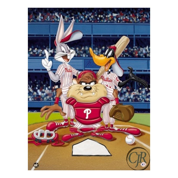 Animation Art Giclee on Paper:"At the Plate - Phillies"