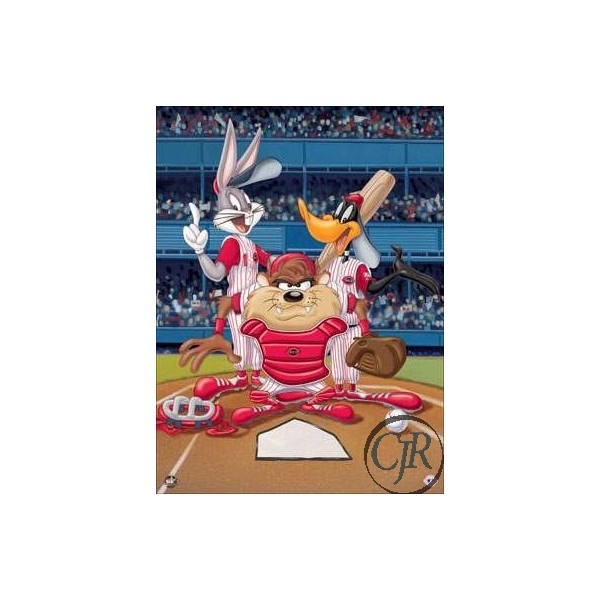 Animation Art Giclee on Paper:"At the Plate - Reds"