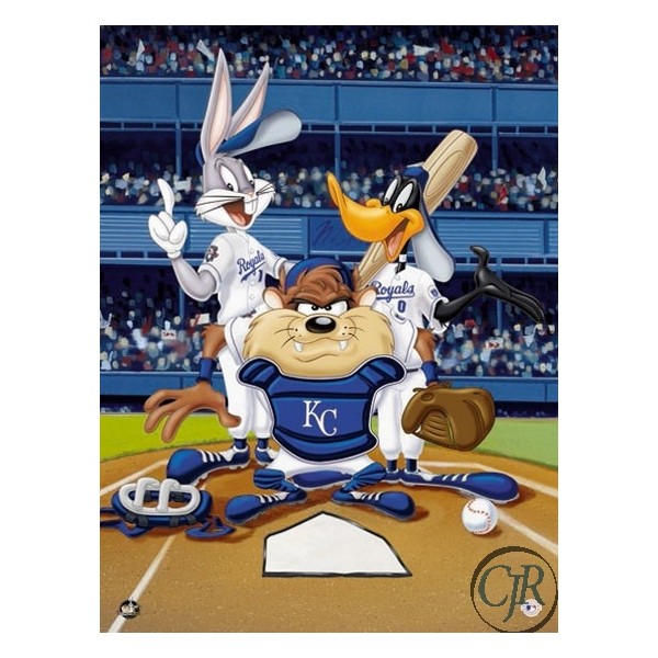 Animation Art Giclee on Paper:"At the Plate - Royals"