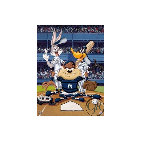 Animation Art Giclee on Paper:"At the Plate - Yankees"