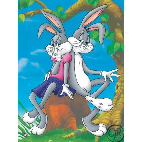 Animation Art Giclee on Paper:"Honey Bunny"