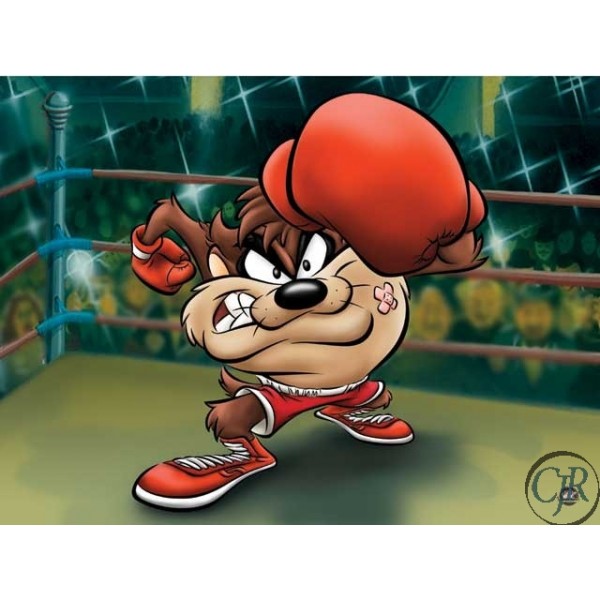 Animation Art Giclee on Paper:"Knockout Taz"