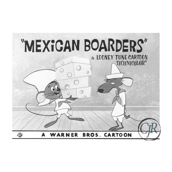 Animation Art Giclee on Paper:"Mexican Boarders"