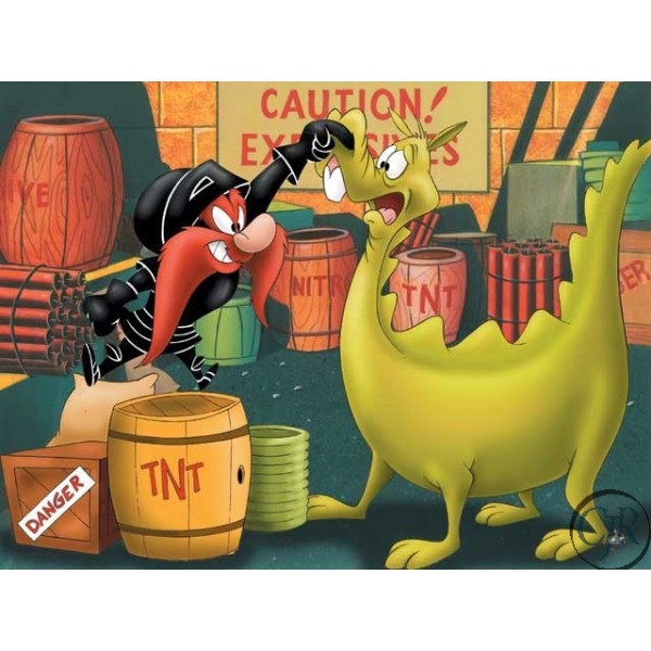 Animation Art Giclee on Paper:"Stupid Dragon"