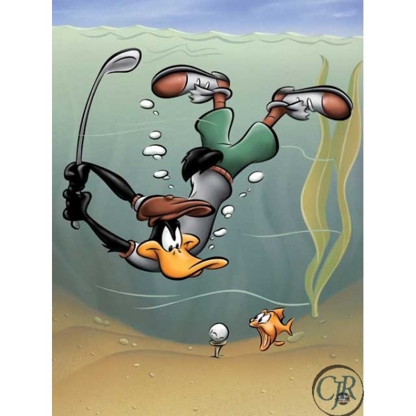 Animation Art Giclee on Paper:"Underwater Daffy"