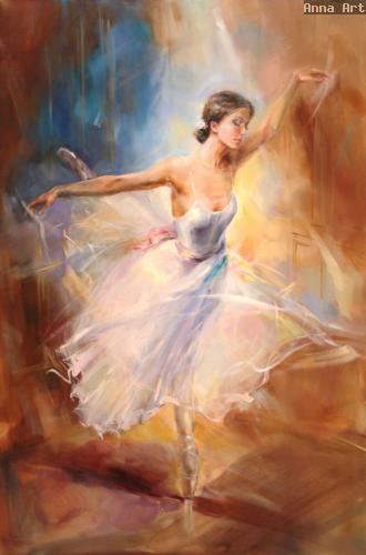 Anna Razumovskaya Hand Signed and Numbered Limited Edition Artist Embellished Canvas Giclee: "FLYING DREAM"