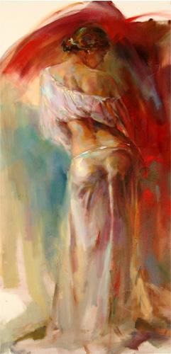Anna Razumovskaya Hand Signed and Numbered Limited Edition Artist Embellished Canvas Giclee: "Limelight 2"