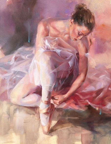 Anna Razumovskaya Hand Signed and Numbered Limited Edition Artist Embellished Canvas Giclee:"My Everything"