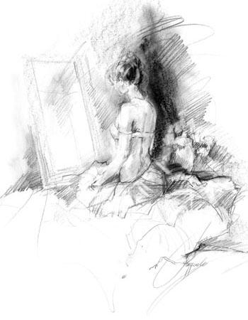 Anna Razumovskaya Hand Signed and Numbered Limited Edition Artist Embellished Canvas Giclee: "RHAPSODY 1"