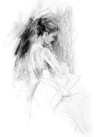 Anna Razumovskaya Hand Signed and Numbered Limited Edition Artist Embellished Canvas Giclee: "RHAPSODY 2"