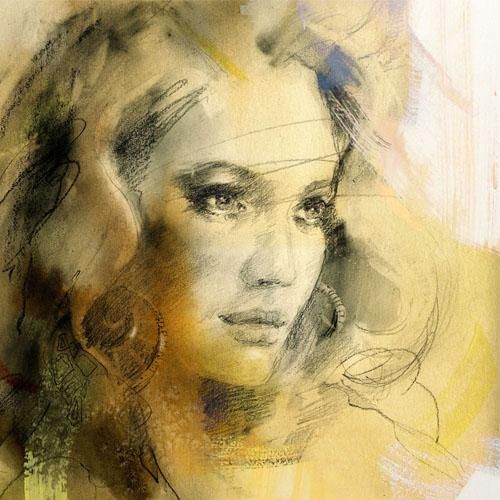 Anna Razumovskaya Hand Signed and Numbered Limited Edition Artist Embellished Canvas Giclee: "Soft Touch 3"