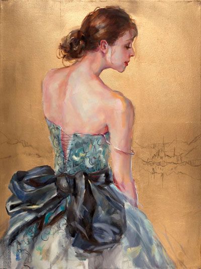 Anna Razumovskaya Hand Signed and Numbered Limited Edition Artist Embellished Canvas Giclee: "Still Dreaming"