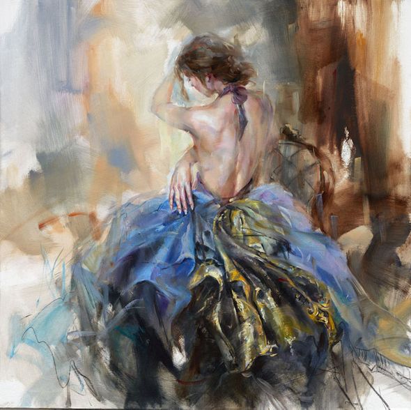 Anna Razumovskaya Hand Signed and Numbered Limited Edition Artist Embellished Canvas Giclee:"Versailles Mystery"