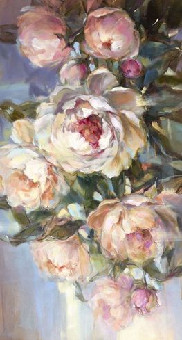 Anna Razumovskaya Hand Signed and Numbered Limited Edition Embellished Canvas Giclee:"Kissed By Morning" Anna Razumovskaya Hand Signed and Numbered Limited Edition Embellished Canvas Giclee:"Kissed By Morning"