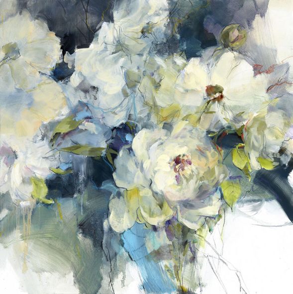Anna Razumovskaya Hand Signed and Numbered Limited Edition Embellished Canvas Giclee:"Lovely To Look At"