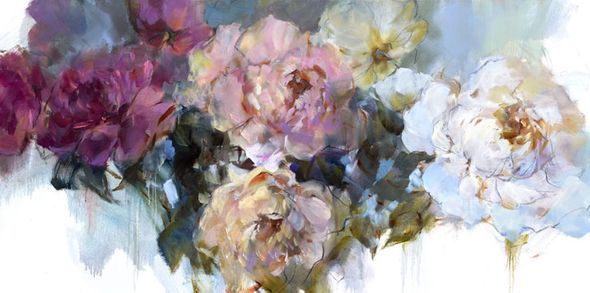Anna Razumovskaya Hand Signed and Numbered Limited Edition Embellished Giclee:"Because it's Love"