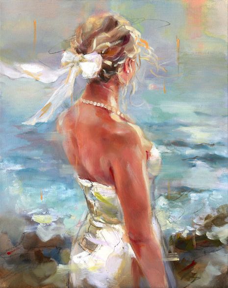 Anna Razumovskaya Hand Signed Limited Edition Artist Embellished Canvas Giclee: "Hope"