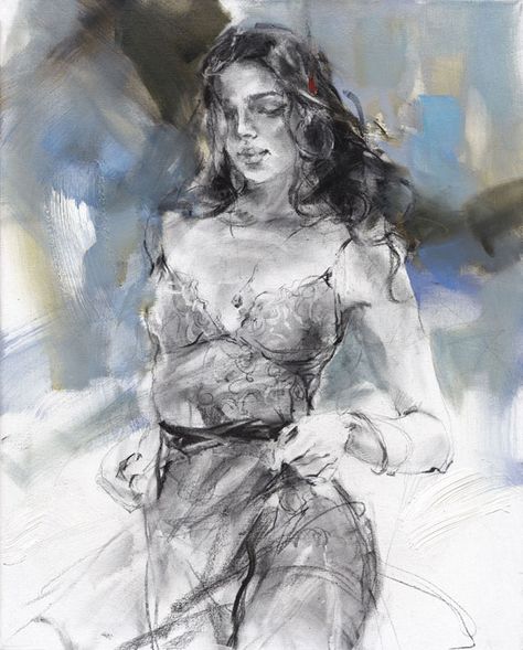 Anna Razumovskaya Original Painting:"Blue Heaven"