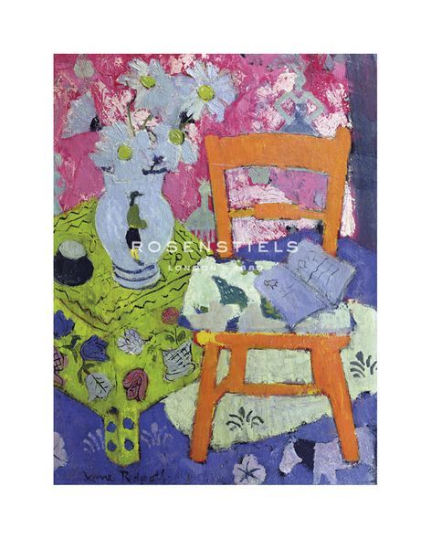 Anne Redpath Hand Numbered Limited Edition Print on Paper :"Still Life with Orange Chair"